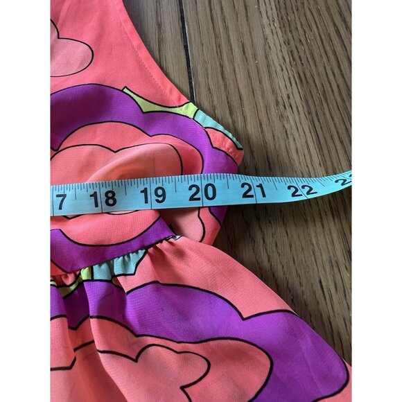 Nanette Lepore Swim Water Cover Up Size XL Retro Hippie Colorful Beach Sheer - Picture 5 of 10